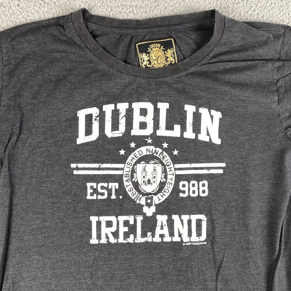 Irish Connexxion Dublin Shirt Mens Large Short Sleeve Ireland Raised Graphic